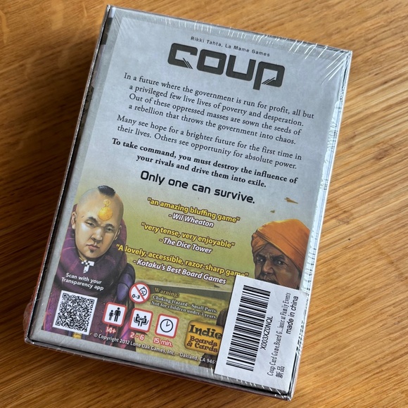 NEW, Indie Boards & Cards, COUP, The Dystopian Universe, (English Version) - Picture 2 of 8